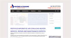 Desktop Screenshot of heatingcoolingservices.net.au